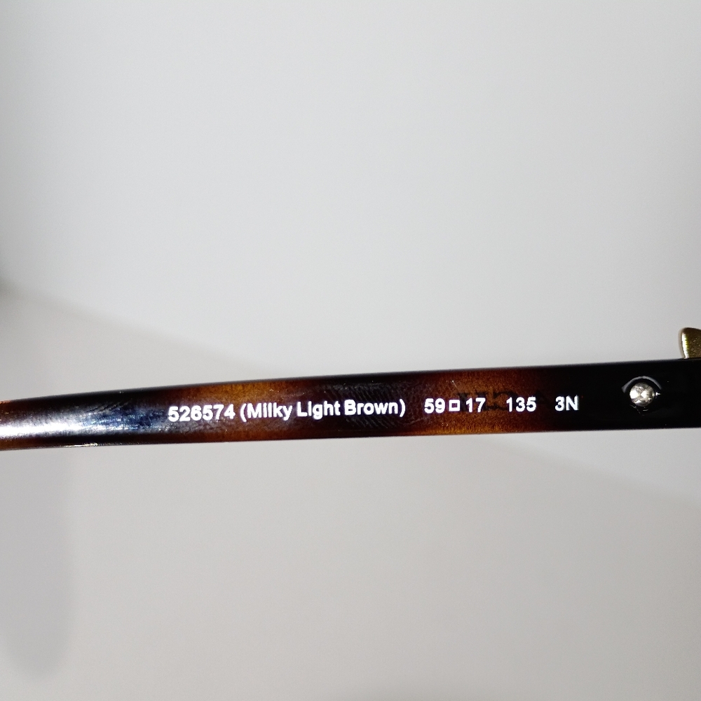 Coach Integration Flower Milky Light Brown Oversized Sunglasses - Picture 8 of 10